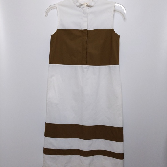 Trademark Dress 4 Coperta Stripe White Brown - Picture 2 of 8